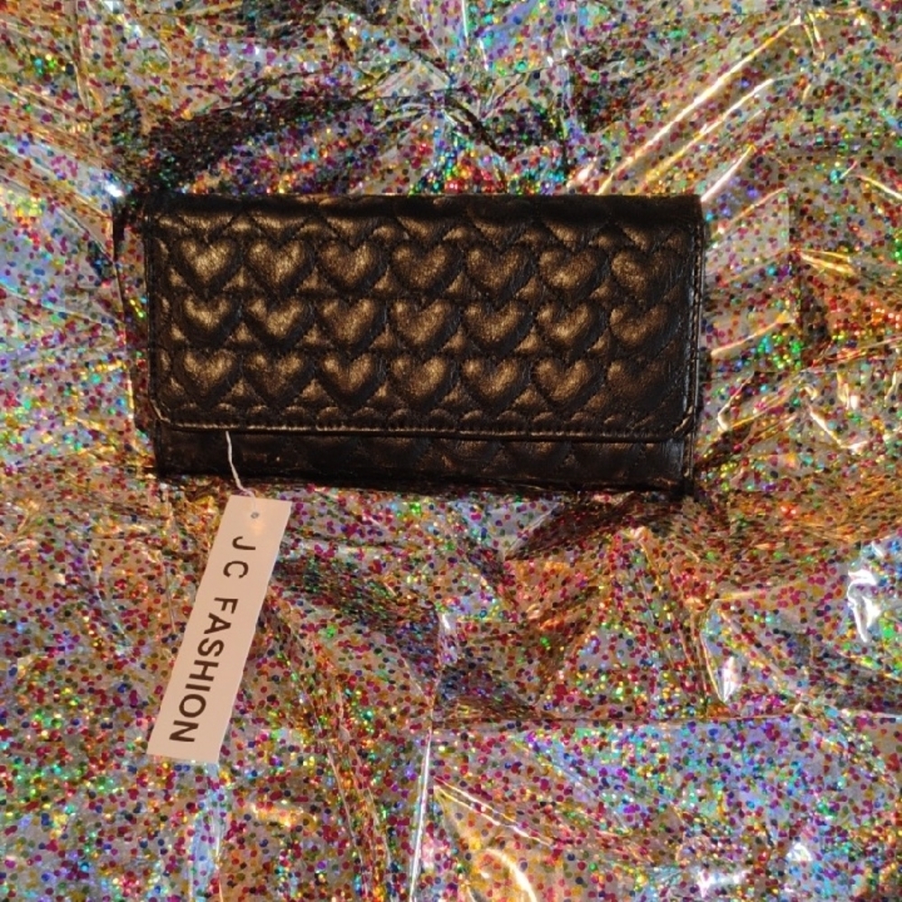 Black Quilted Leather Wallet